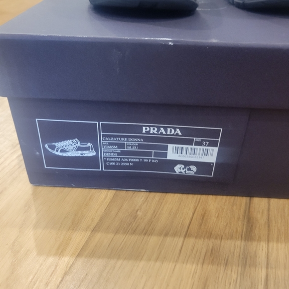 Like new Prada Women's Denim Sneakers - Picture 9 of 10